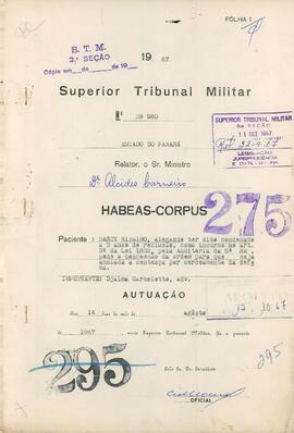 Habeas Corpus n. 28.980/1967