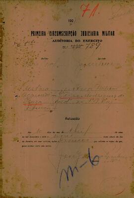 Autos da Ação Penal n. 789/1929