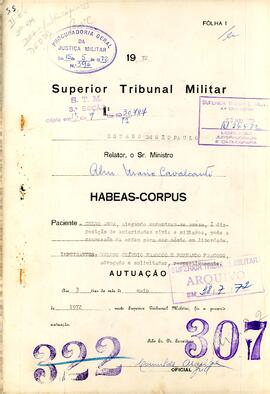 Habeas Corpus n. 30.787/1972
