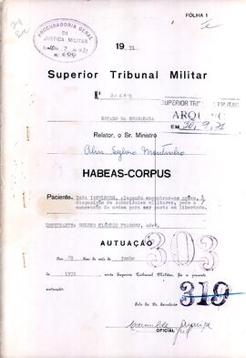 Habeas Corpus n. 30.519/1971