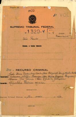 Apelação n. 39.644/1977 - Volume 1