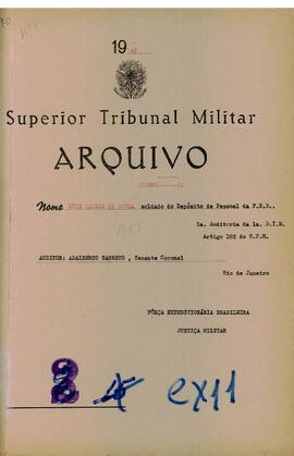 Autos do Processo n. 92/1945/FEB (1ªAUD1ªDIE)