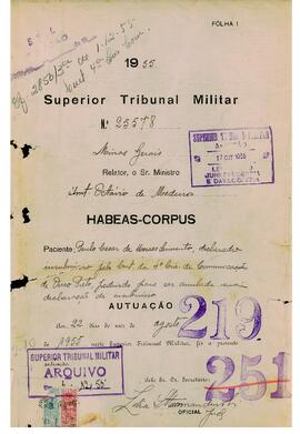 Habeas Corpus n. 25.578/1955