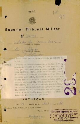 Apelação n. 39.236/1972 - IPM 709 - Volume 40