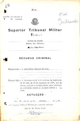 Recurso Criminal n. 5.359/1980 - Volume 8