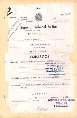 Recurso Criminal n. 5.359/1980 - Volume 10