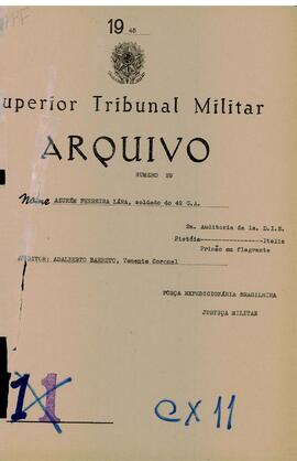 Autos do Processo n. 29/1945/FEB (2ªAUD1ªDIE)
