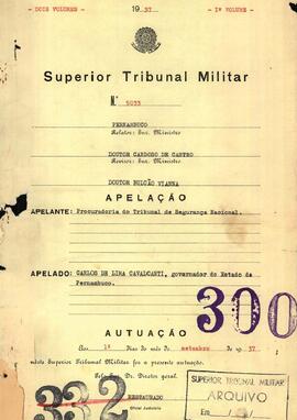 Apelação n. 5.033/1937 - Volume 1