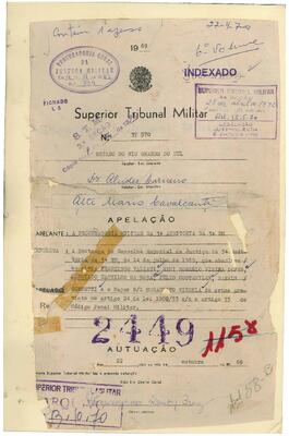 Apelação n. 37.570/1969 - Volume 6