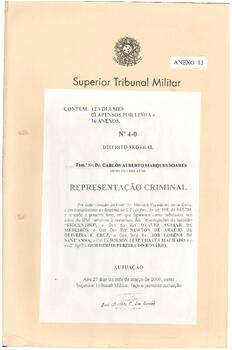 Representação Criminal n. 4-0/2000 - Anexo XII