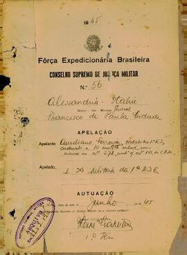 Autos da Apelação n. 56/1945/FEB