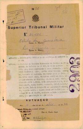 Apelação n. 39.236/1972 - IPM 709 - Volume 36