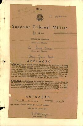 Apelação n. 38.321/1970 - Volume 1