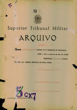 Autos da Apelação n. 74/1945/FEB