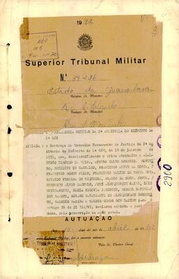 Apelação n. 39.236/1972 - IPM 709 - Volume 28