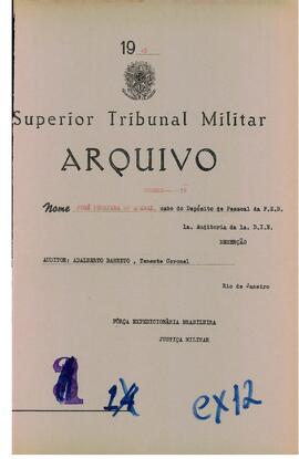 Autos do Processo de Deserção n. 76/1945/FEB (1ªAUD1ªDIE)
