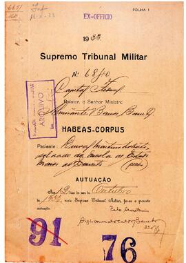 Autos do Habeas Corpus n. 6.840/1933
