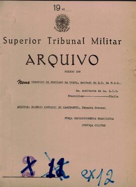 Autos do Processo de Deserção n. 105/1945/FEB (2ªAUD1ªDIE)
